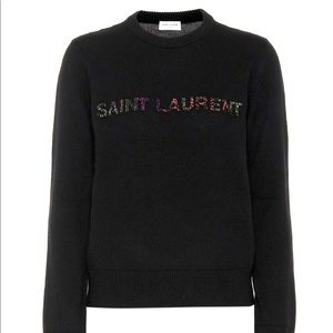 SOLDNEW YVES SAINT LAUREN BEADED SWEATER